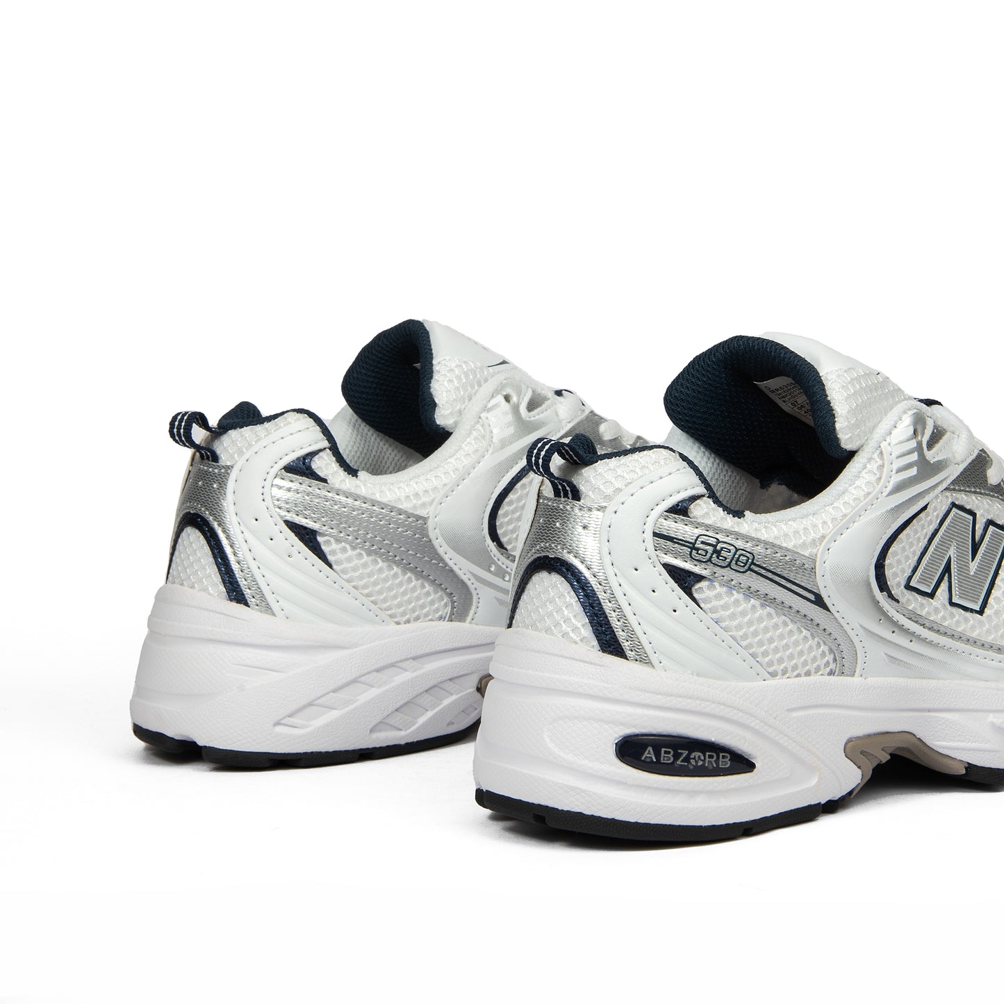 New Balance 530 – White Silver Navy (Mirror Original)