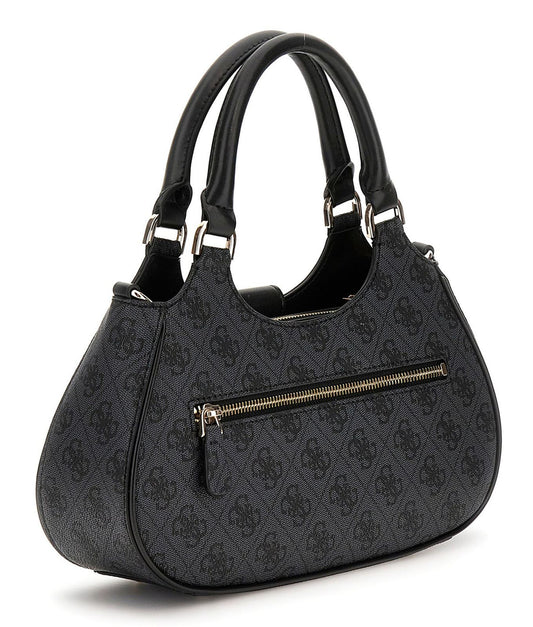 GUESS Nolana Girlfriend Satchel Latte Logo - Grey