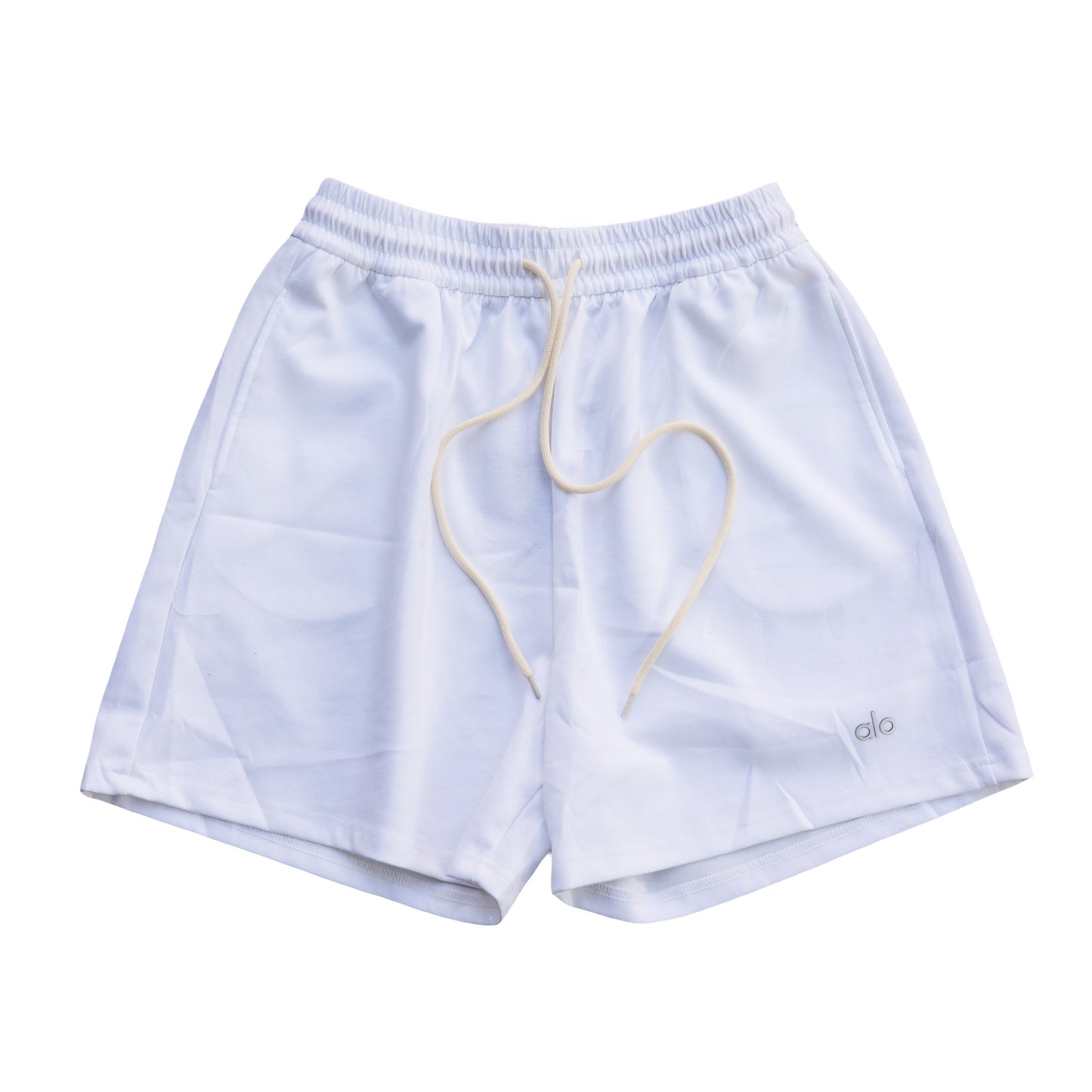 Alo Yoga Essential Short & Crew Neck Tee Set - Crisp White