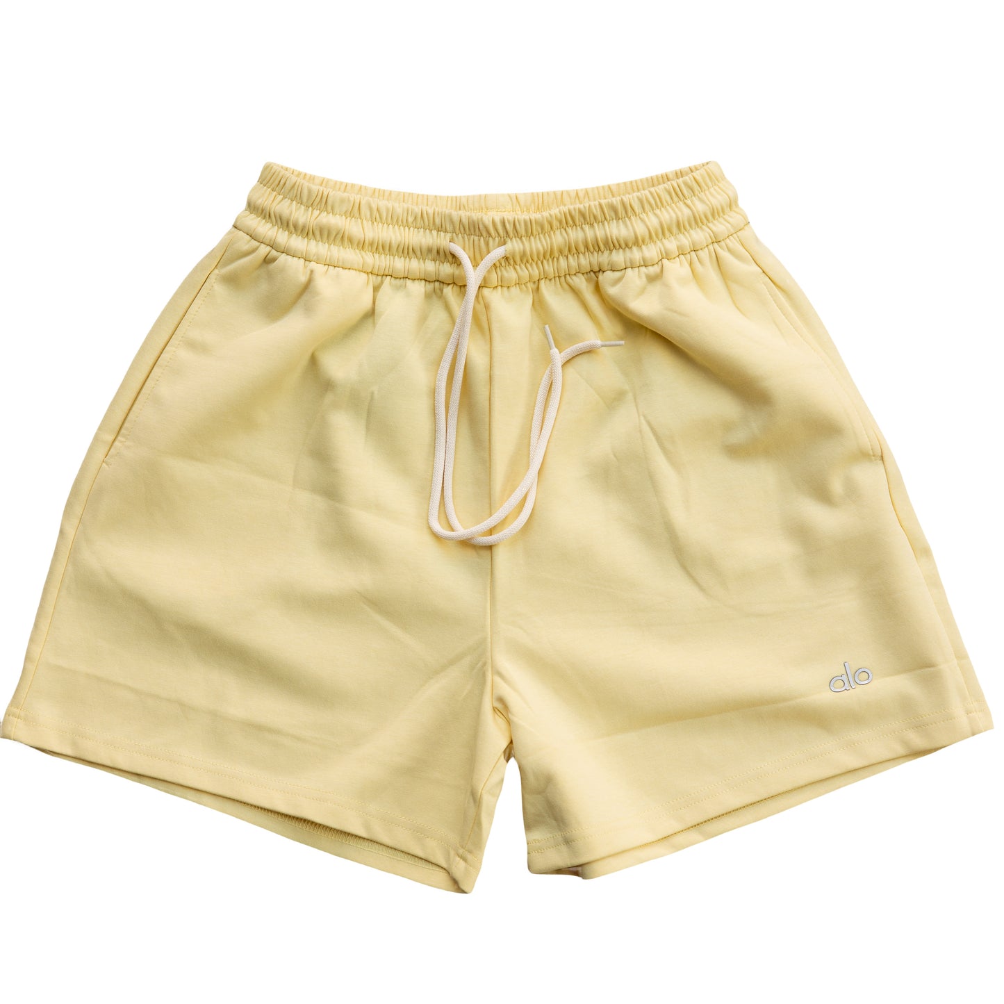 Alo Yoga Essential Short & Crew Neck Tee Set - Butter Yellow