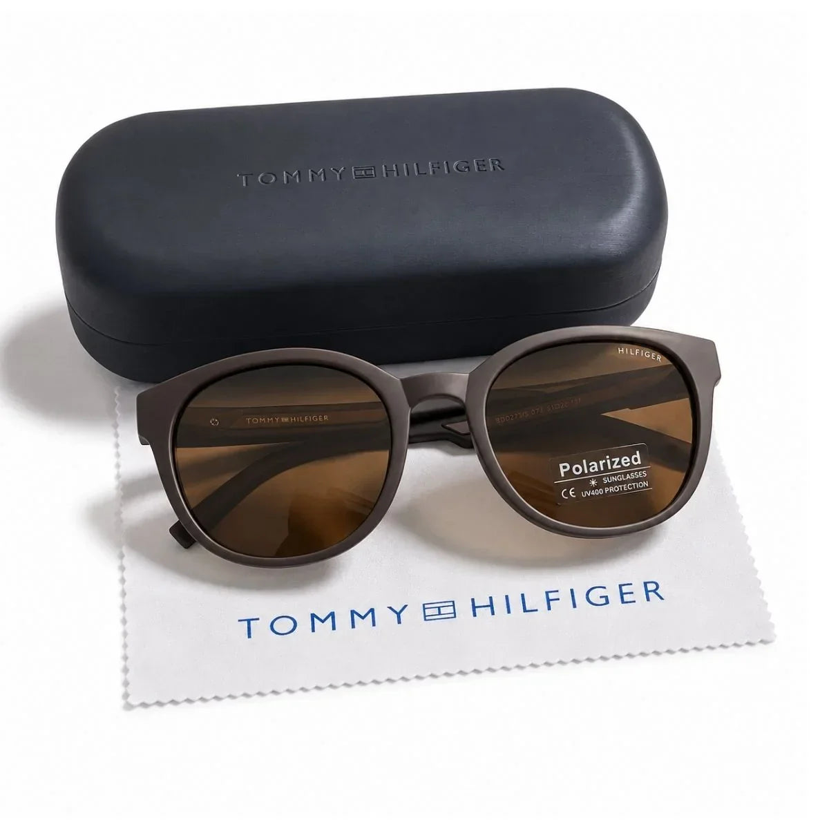 Tommy Hilfiger Round Phantos Frame Sunglasses Unisex - BRN