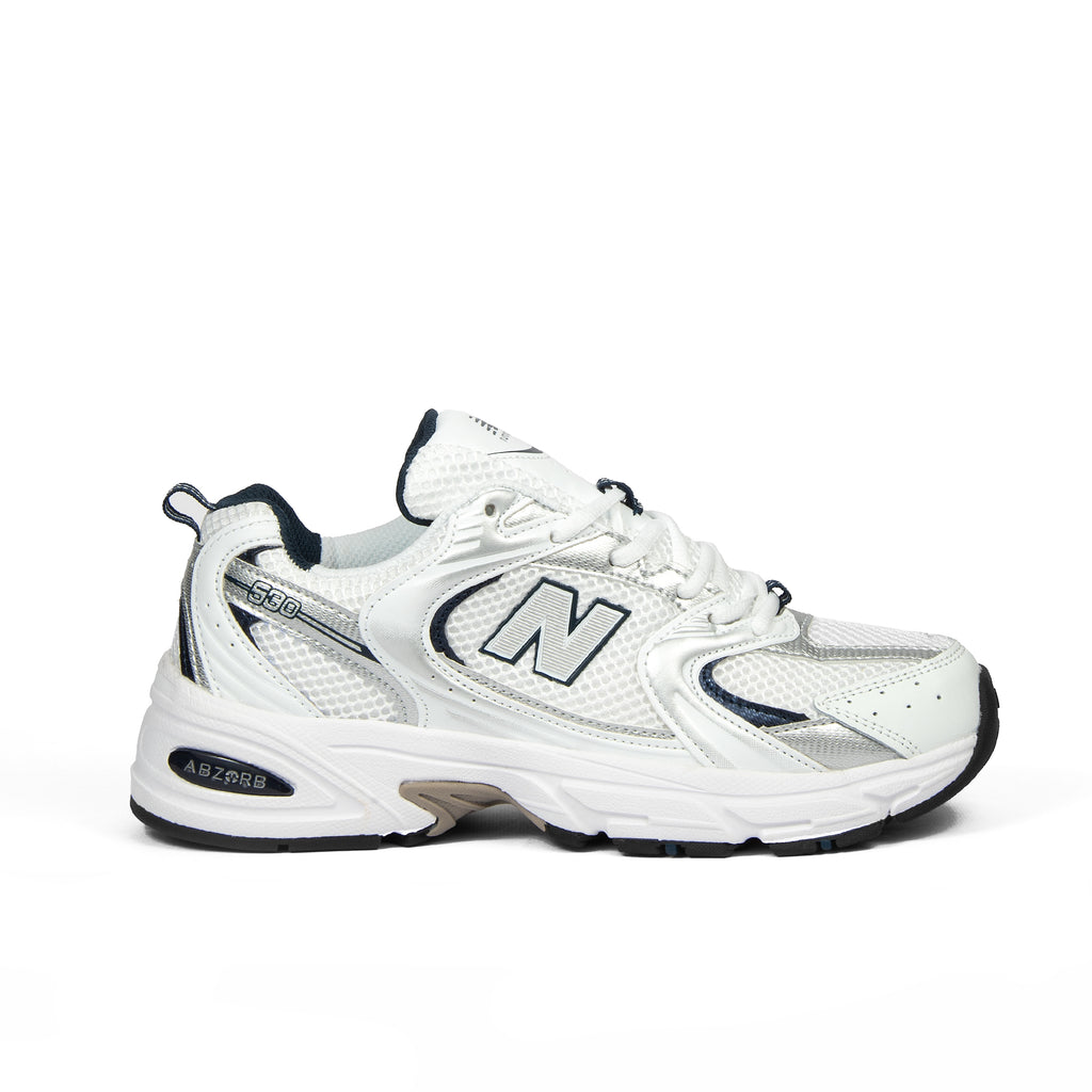 New Balance 530 – White Silver Navy (Mirror Original)