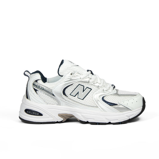 New Balance 530 – White Silver Navy (Mirror Original)