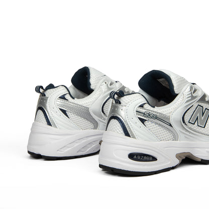New Balance 530 – White Silver Navy (Mirror Original)