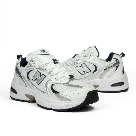 New Balance 530 – White Silver Navy (Mirror Original)