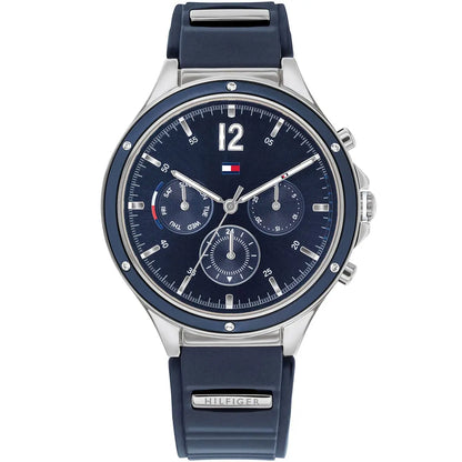 Tommy Hilfiger Silver & Blue Multifunction Watch - 1782281