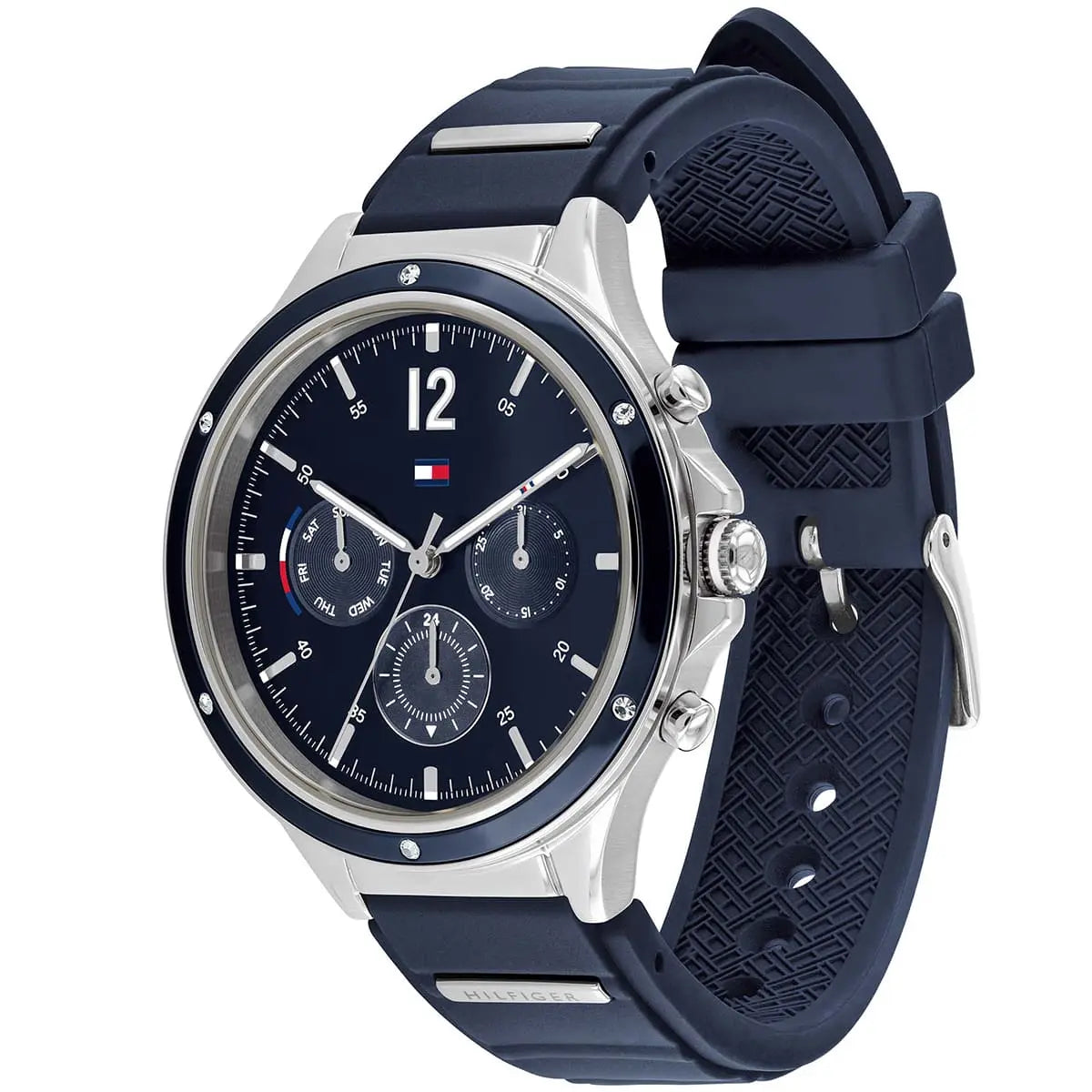 Tommy Hilfiger Silver & Blue Multifunction Watch - 1782281