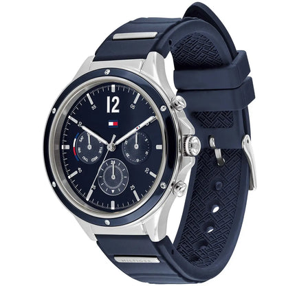 Tommy Hilfiger Silver & Blue Multifunction Watch - 1782281