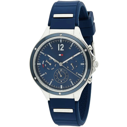 Tommy Hilfiger Silver & Blue Multifunction Watch - 1782281