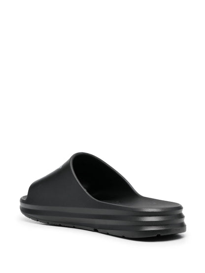 EA7 Emporio Armani Crusher Distance slides with big-sized logo - أسود
