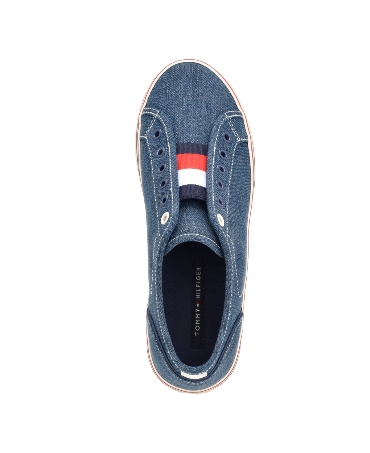 Tommy Hilfiger Women's Balie Casual Platform Slip on Sneakers - Navy Stripe Multi