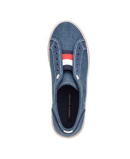 Tommy Hilfiger Women's Balie Casual Platform Slip on Sneakers - Navy Stripe Multi