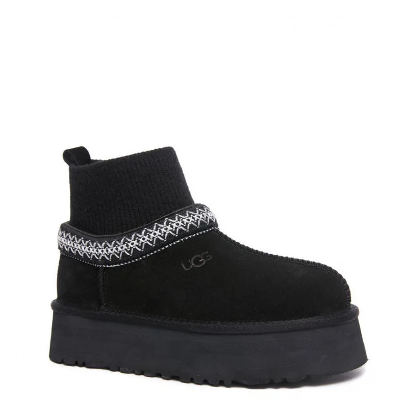 Ugg Tazz Knit Platform Black