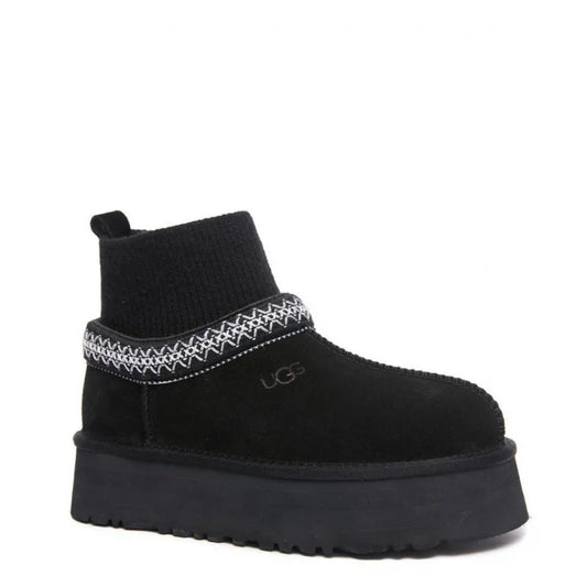 Ugg Tazz Knit Platform Black
