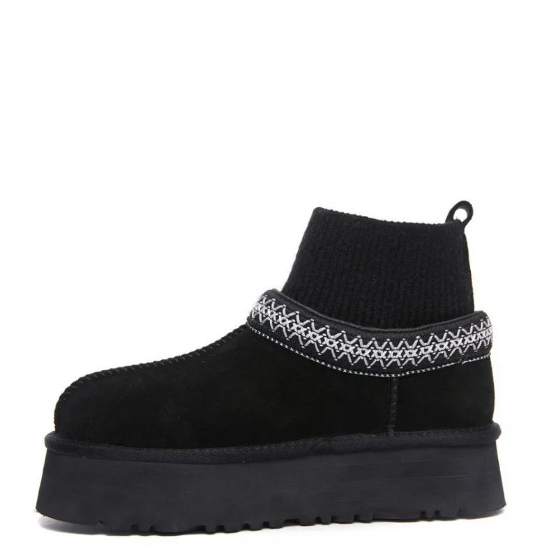 Ugg Tazz Knit Platform Black