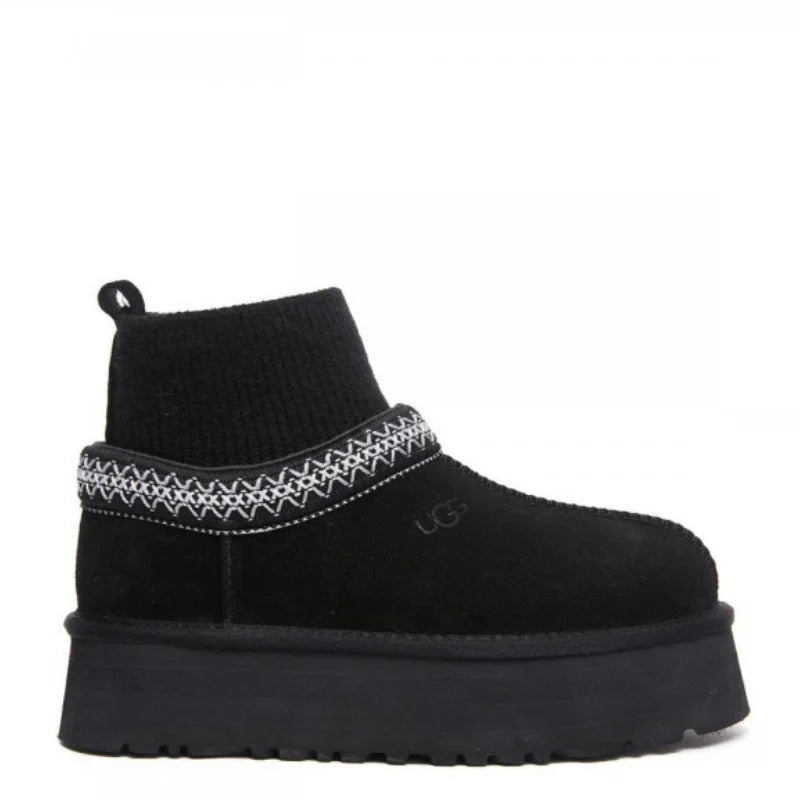 Ugg Tazz Knit Platform Black
