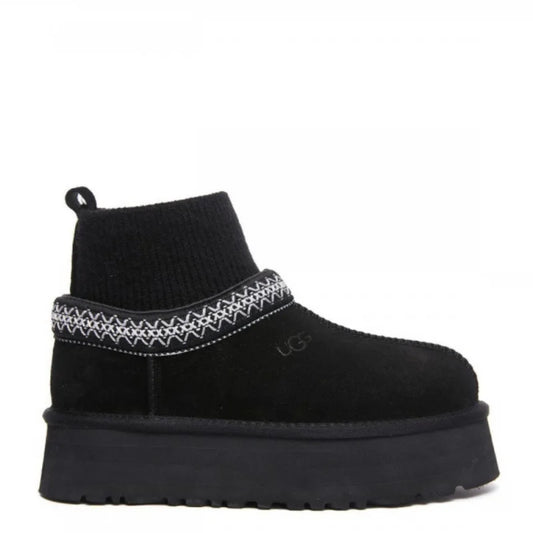 Ugg Tazz Knit Platform Black