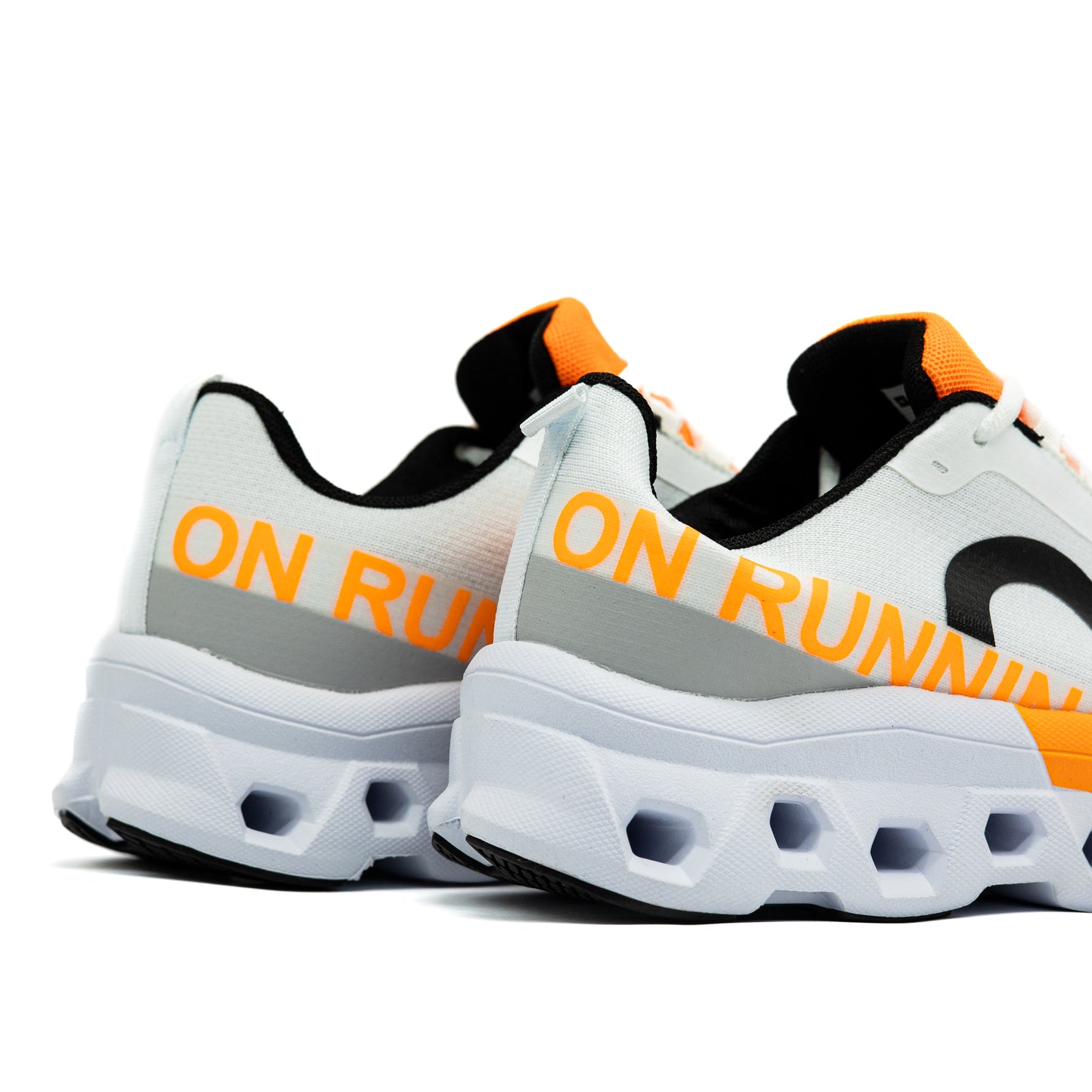 On Running Cloudmonster 2 "White/Orange" (Mirror Original)