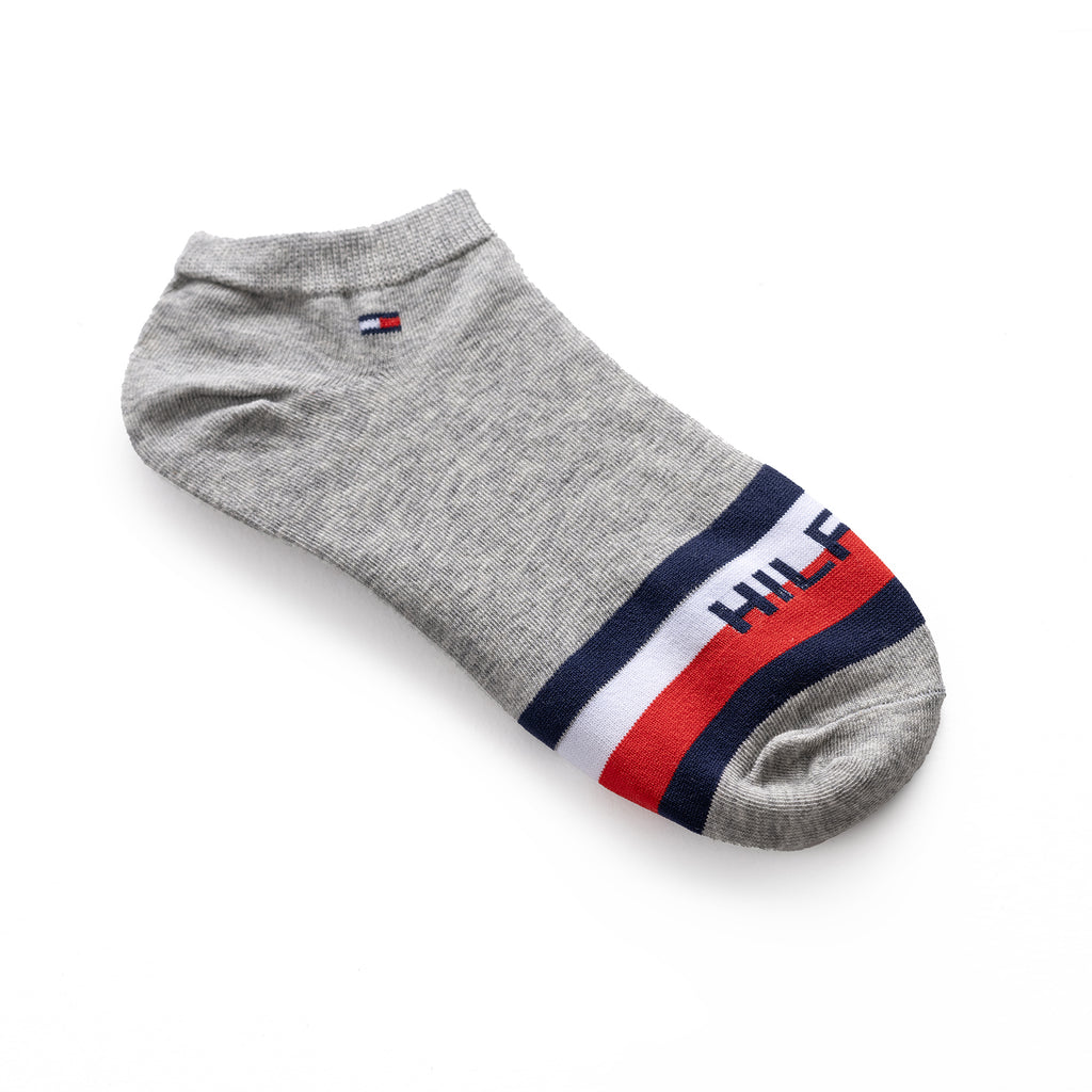 Tommy Hilfiger Flag Logo 3-Pack Socks - Gray