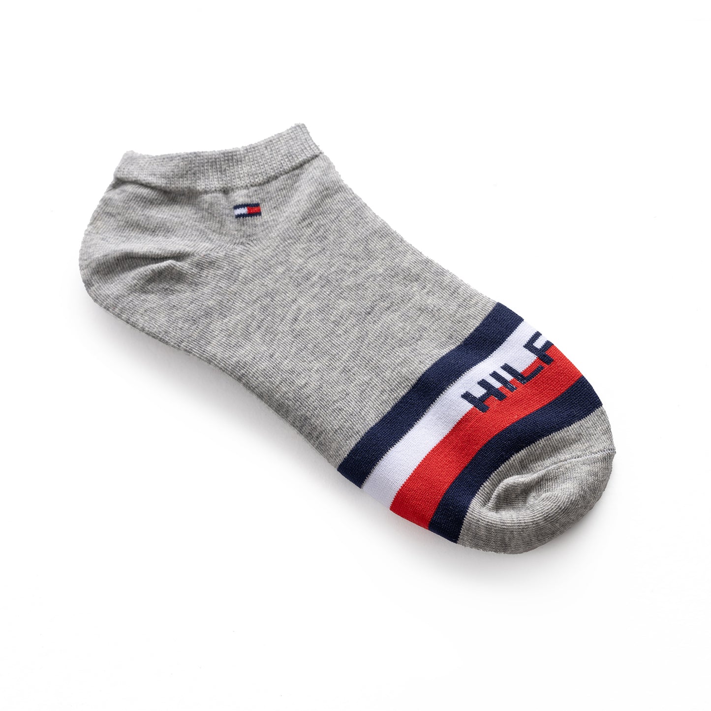 Tommy Hilfiger Flag Logo 3-Pack Socks - Gray