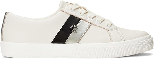 Ralph Lauren Janson II Nappa Leather Trainer Women - Beige