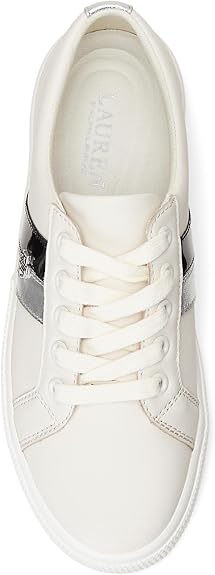 Ralph Lauren Janson II Nappa Leather Trainer Women - Beige
