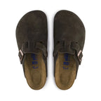 Birkenstock Boston Soft Footbed Suede Leather - Mocha