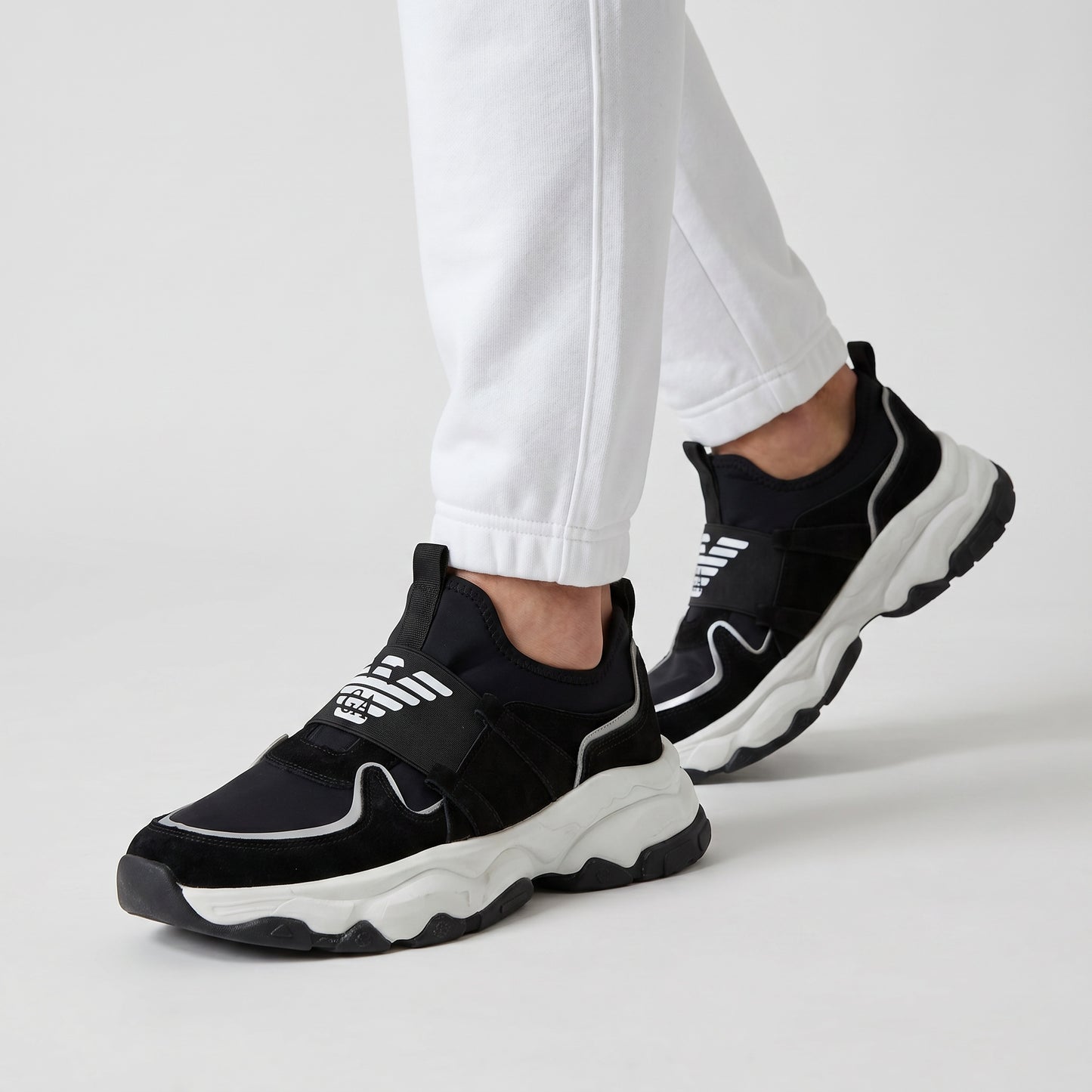 Emporio Armani Slip-On-Sneakers - Black (Mirror Original)