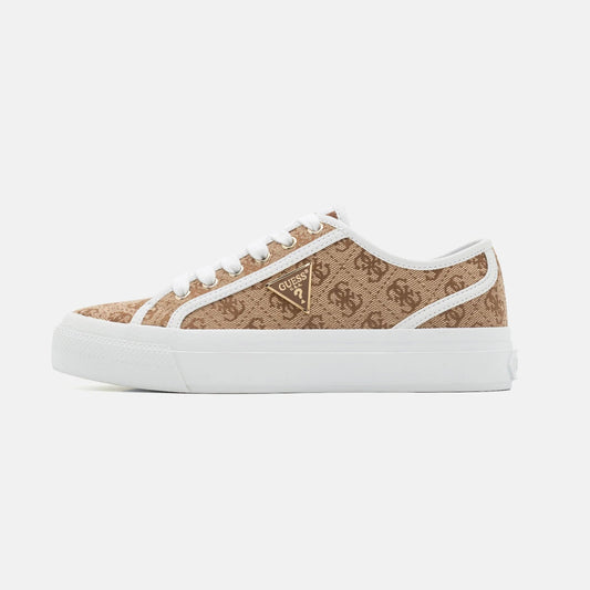 GUESS JELEXA - Trainers - beige/brown