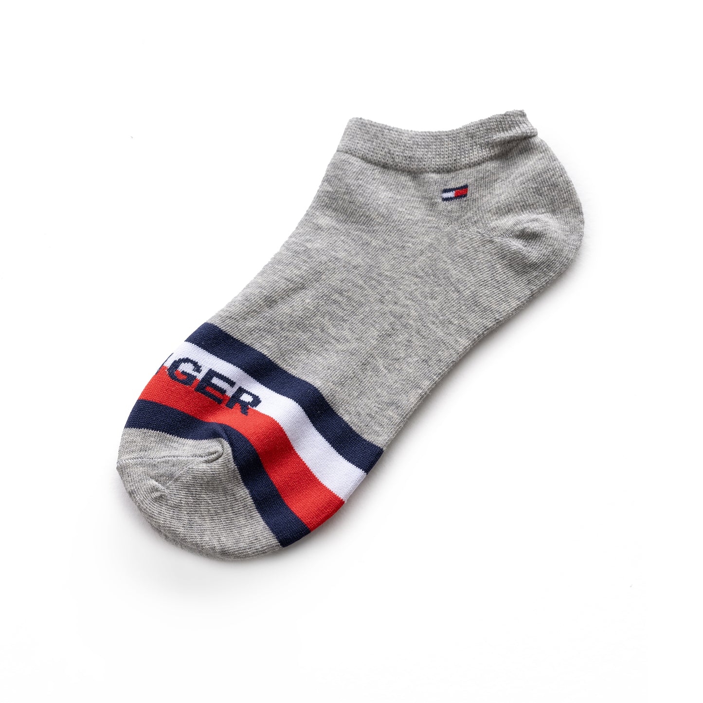 Tommy Hilfiger Flag Logo 3-Pack Socks - Gray