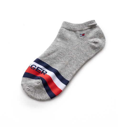 Tommy Hilfiger Flag Logo 3-Pack Socks - Gray