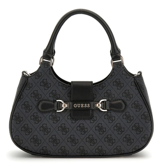 GUESS Nolana Girlfriend Satchel Latte Logo - Grey
