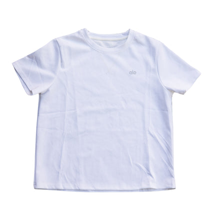 Alo Yoga Essential Short & Crew Neck Tee Set - Crisp White