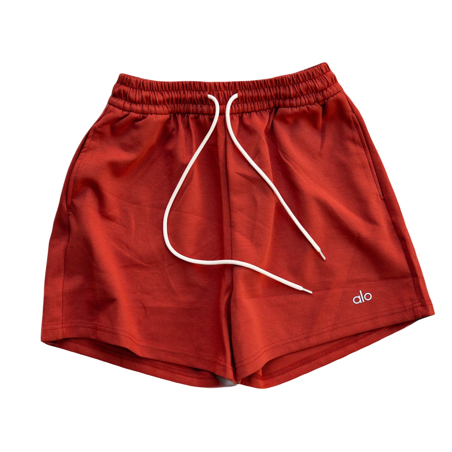 Alo Yoga Essential Short & Crew Neck Tee Set - Burnt Orange