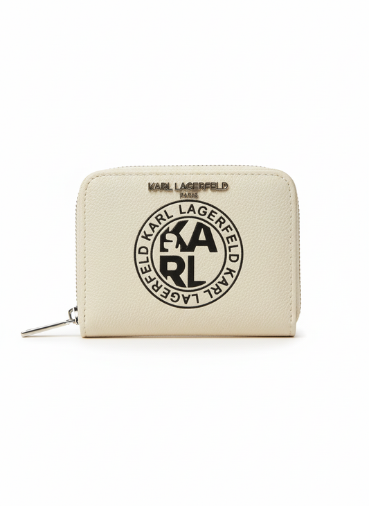 Karl Lagerfeld Circle Logo Zip Wallet