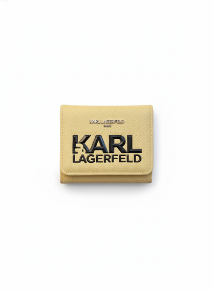Karl Lagerfeld K/Block Logo Flap Wallet