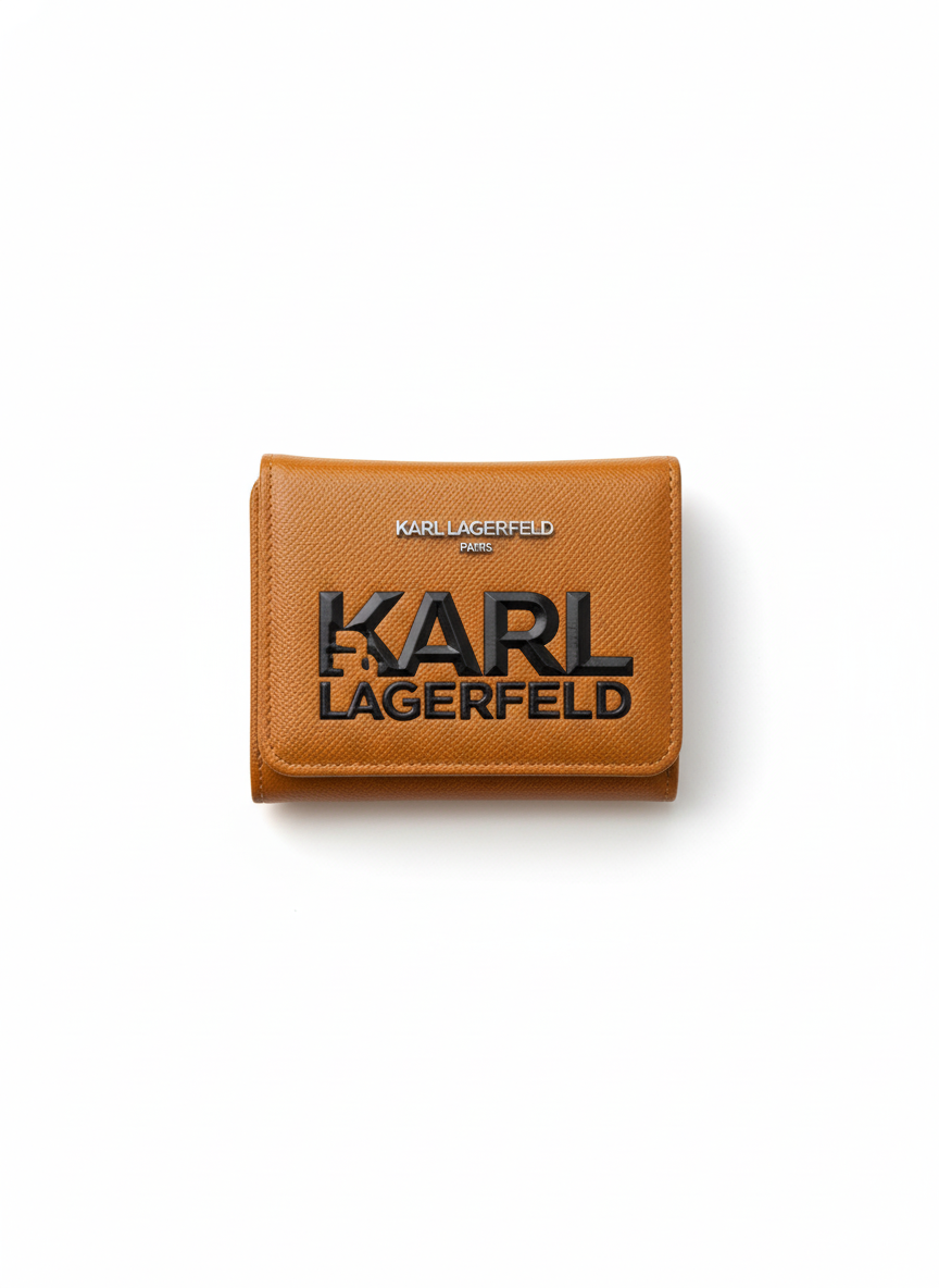 Karl Lagerfeld K/Block Logo Flap Wallet