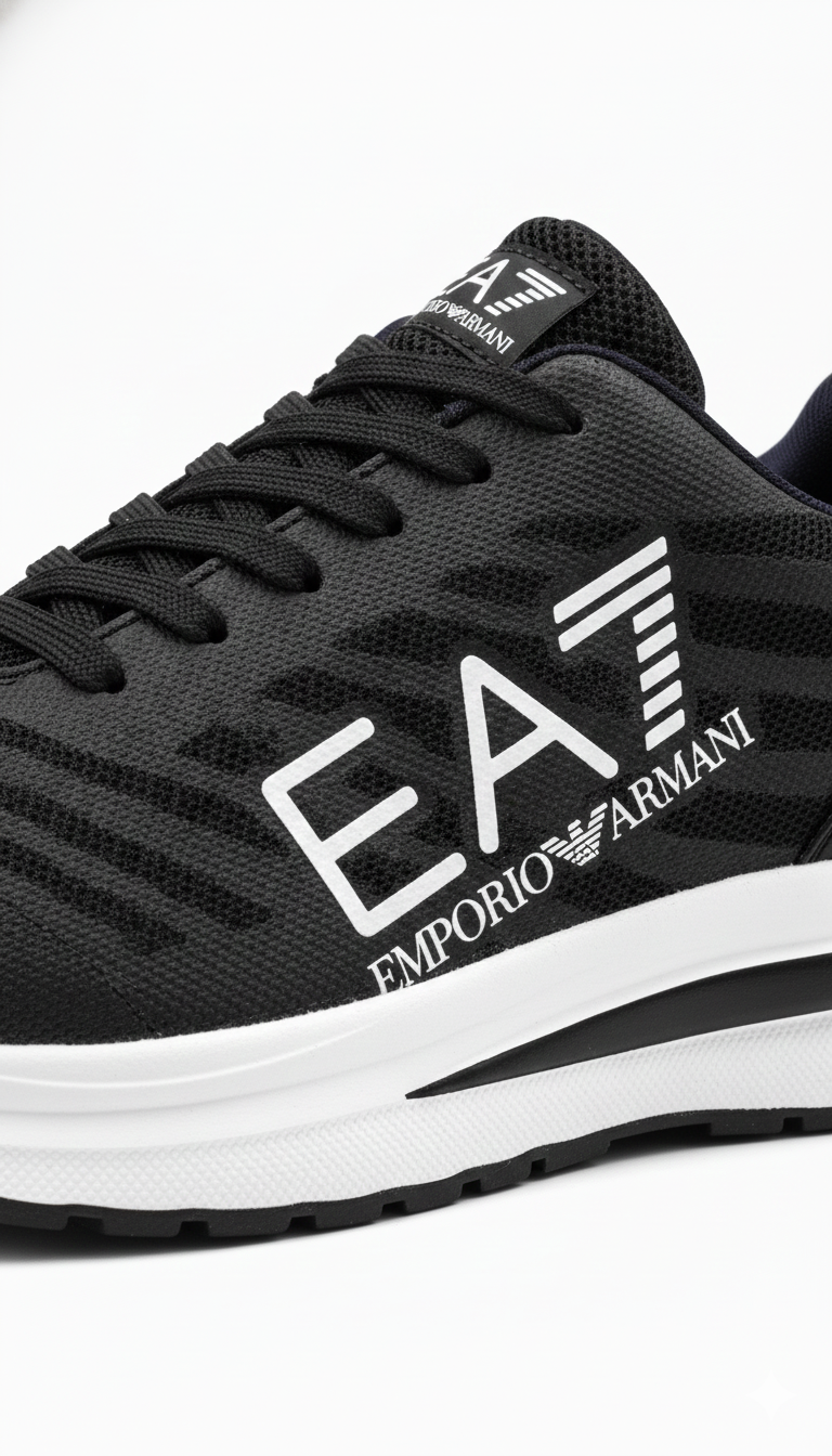 EA7 Emporio Armani Runner Sneaker - Black (Mirror Original)