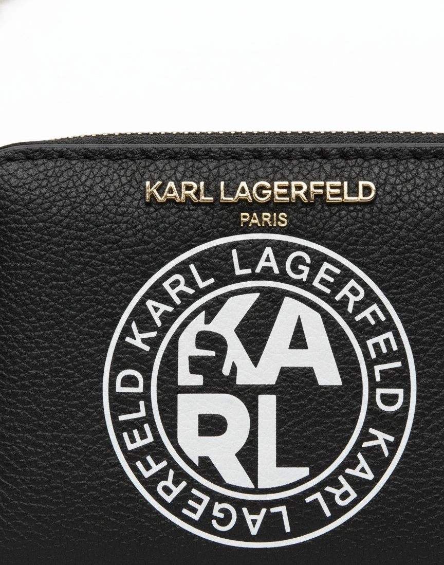 Karl Lagerfeld Circle Logo Zip Wallet