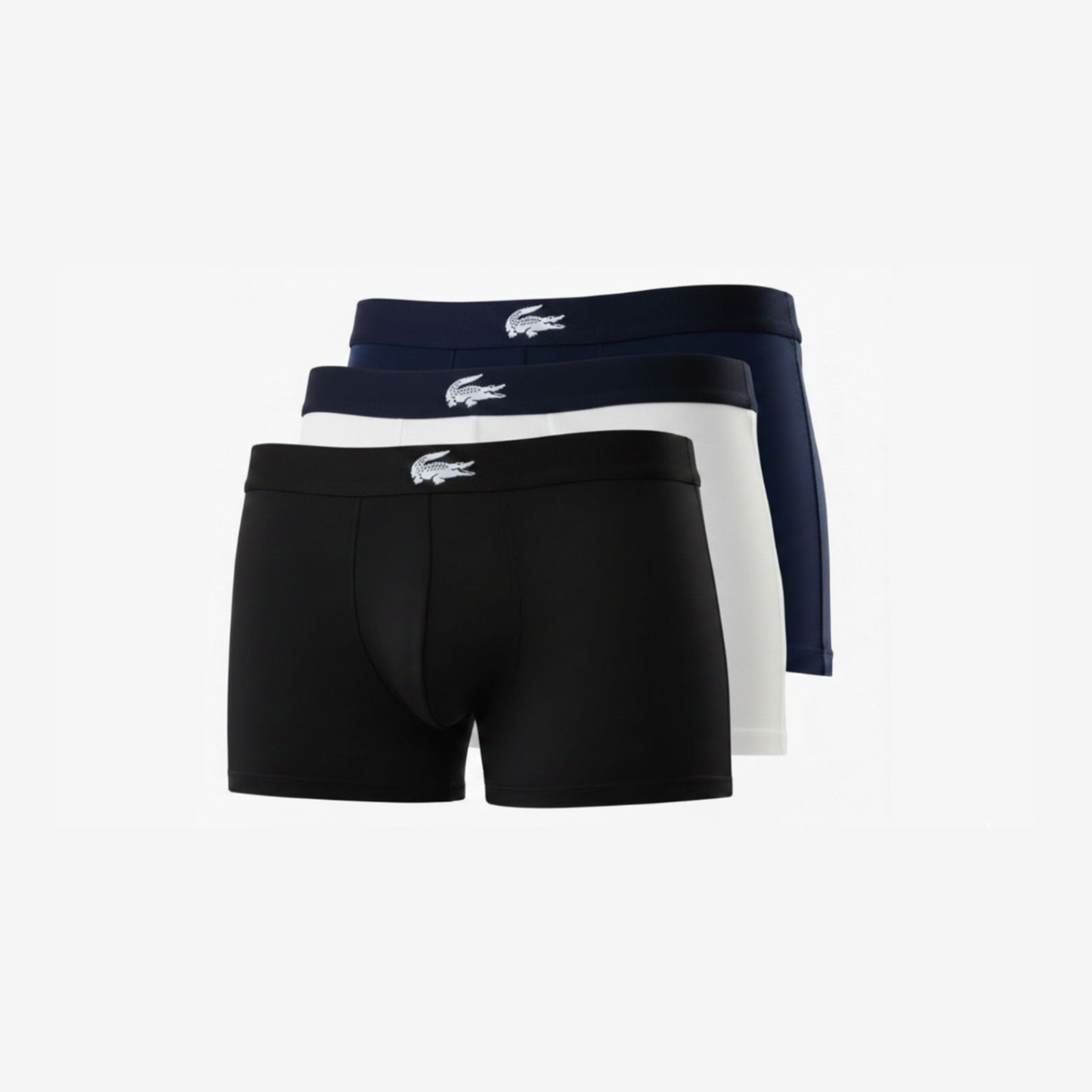 Lacoste Men's Cotton Stretch Trunks – 1 Pack of 3