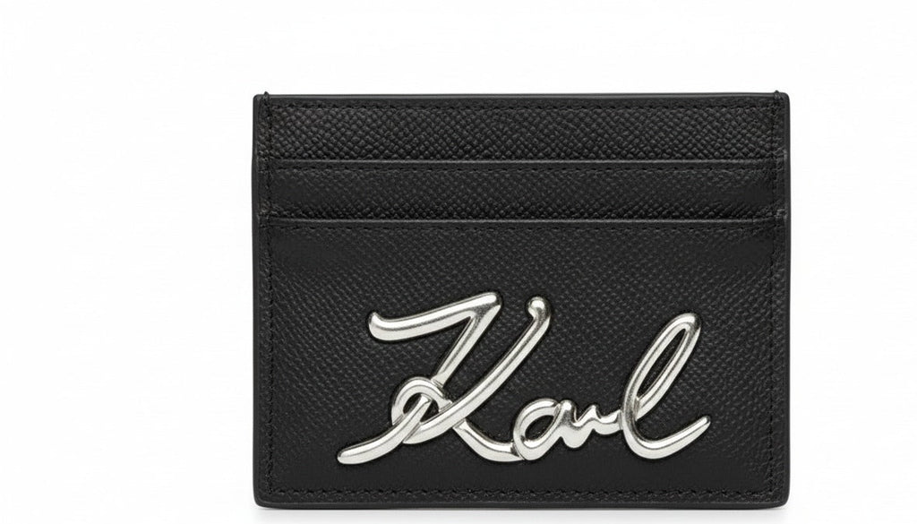 Karl Lagerfeld Paris Cardholder – Metallic Script Edition