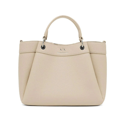 Armani Exchange Medium Top Handle Tote Bag Women - Beige