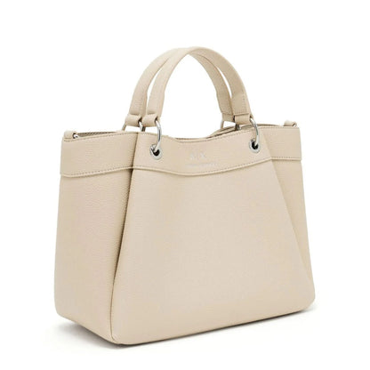 Armani Exchange Medium Top Handle Tote Bag Women - Beige