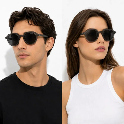 Armani Exchange Round Phantos Frame Sunglasses Unisex - GRY