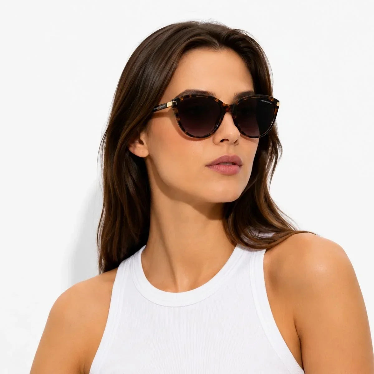 Armani Exchange Round Phantos Frame Sunglasses Women-BRN