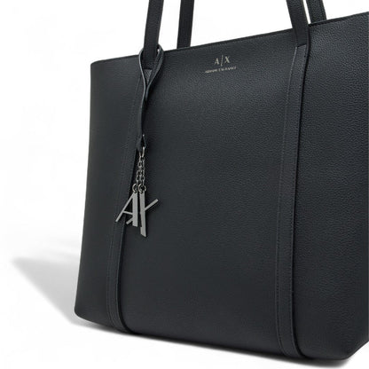Armani Exchange Shoppers Top Handle Tote Bag - Black