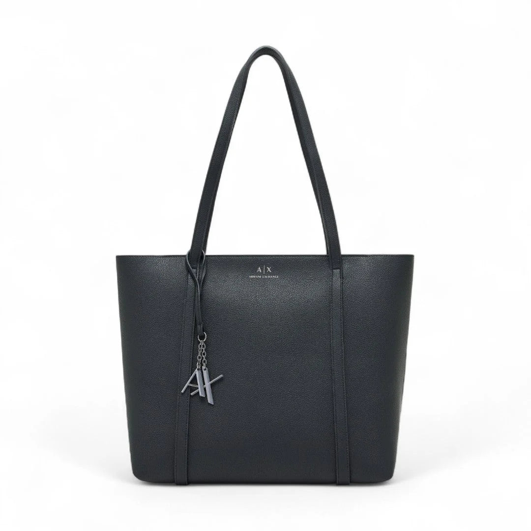Armani Exchange Shoppers Top Handle Tote Bag - Black