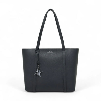 Armani Exchange Shoppers Top Handle Tote Bag - Black