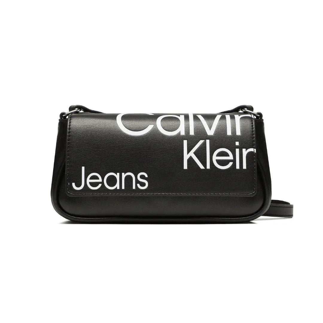 Calvin Klein Jeans Handbag Sleek Flap Conv Sb20 Aop K60K610062-BLK