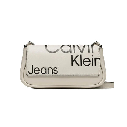 Calvin Klein Jeans Handbag Sleek Flap Conv Sb20 Aop K60K610062-CRM